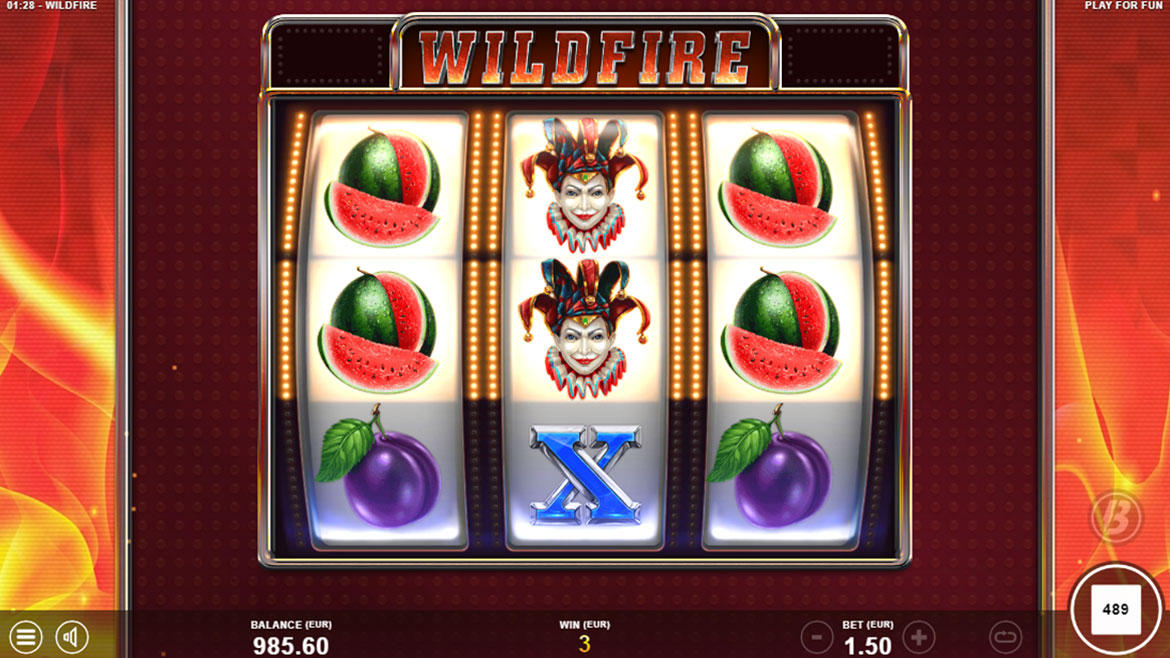 Скриншот слота Wildfire от Slotmill