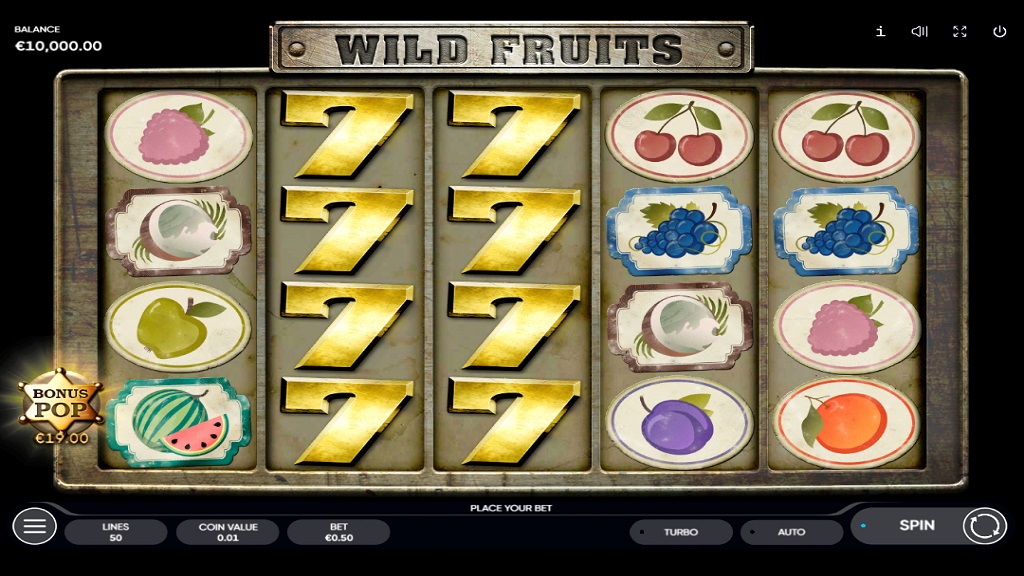 Скриншот слота Wild Fruit от Caleta Gaming