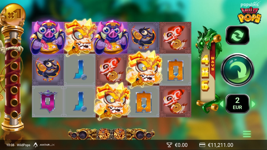 Скриншот слота WildPops от AvatarUX Studios