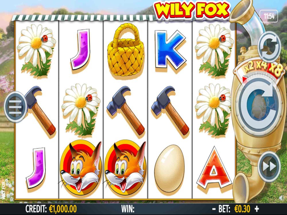 Скриншот слота Wily Fox от Octavian Gaming
