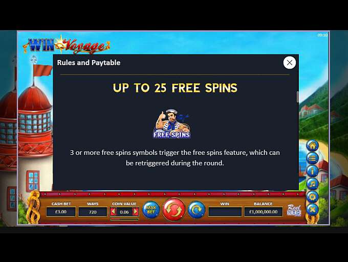 Скриншот слота Win Voyage от ReelNRG