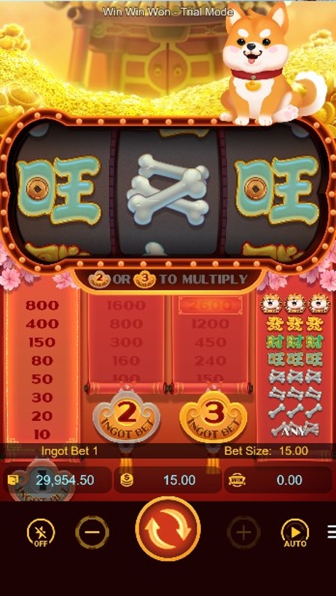 Скриншот слота Win Win Won от PG Soft