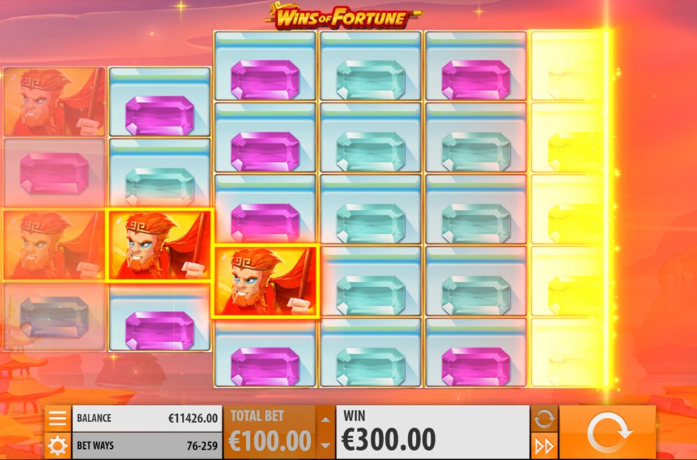Скриншот слота Wins of Fortune от Quickspin