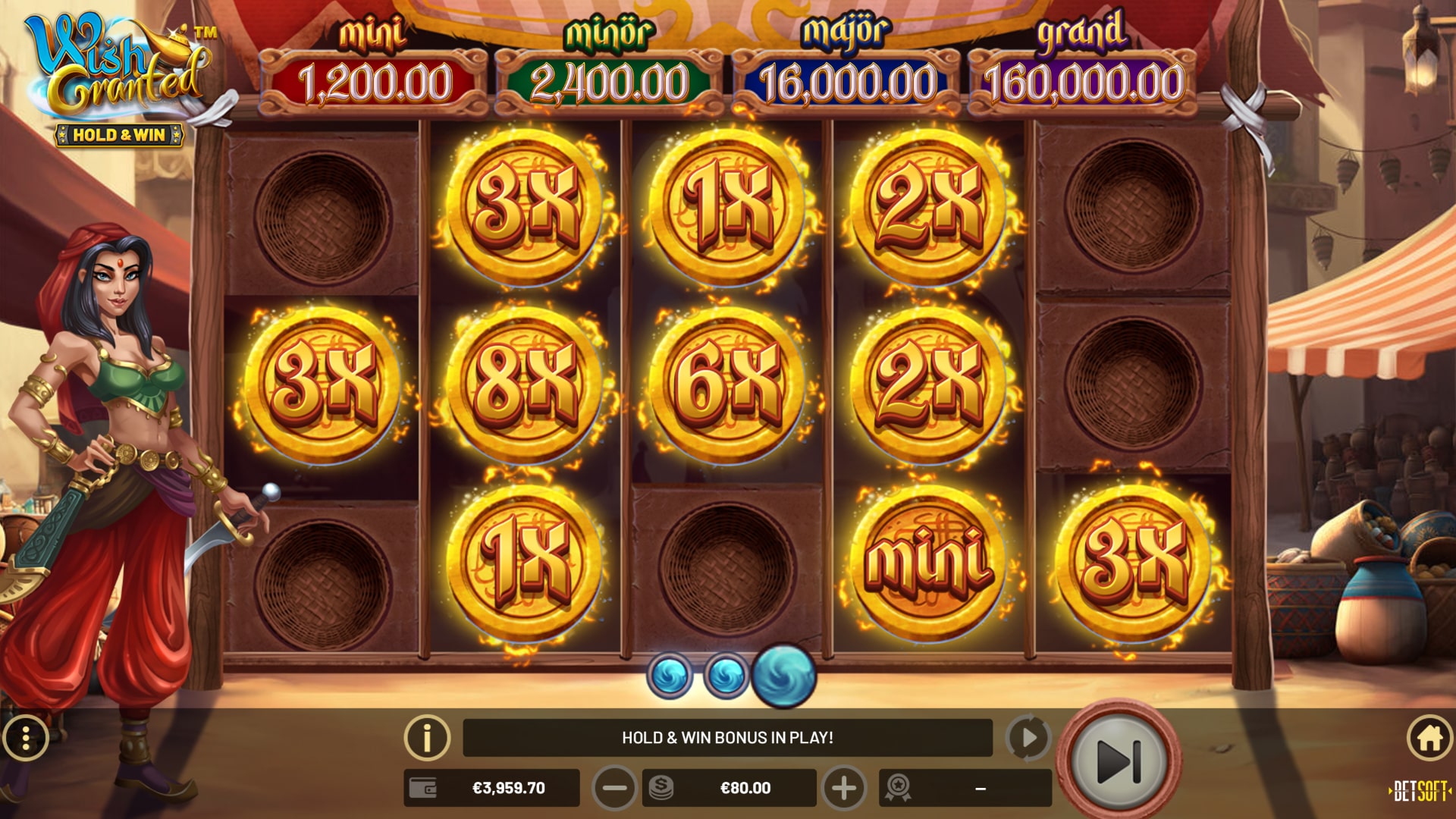 Скриншот слота Wish Granted от Betsoft