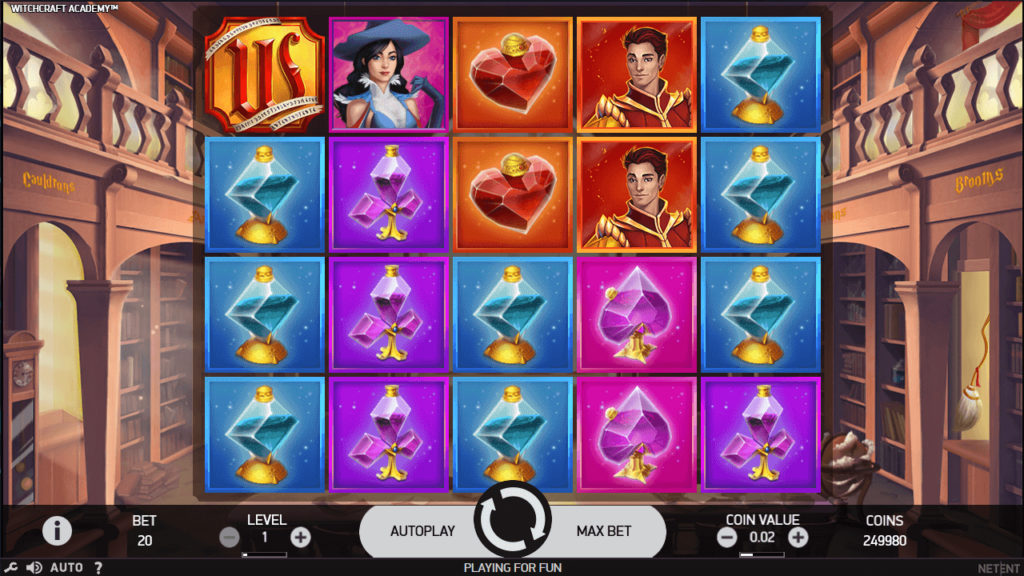 Скриншот слота Witchcraft Academy от NetEnt