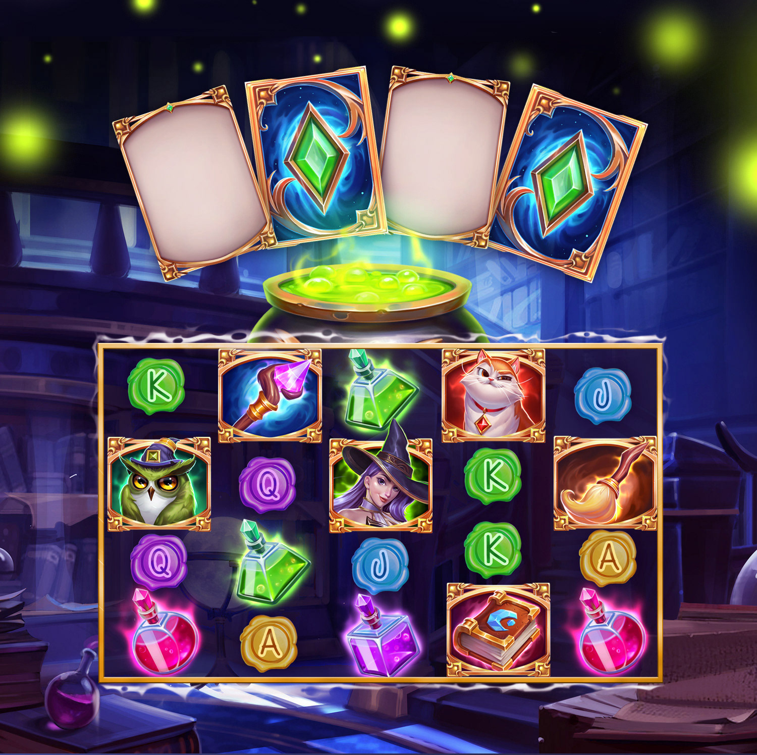 Скриншот слота Witch Treasures от GameBeat