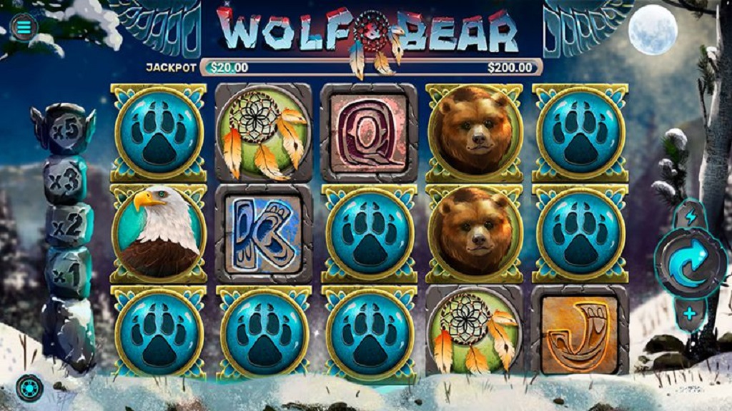 Скриншот слота Wolf & Bear от Mobilots