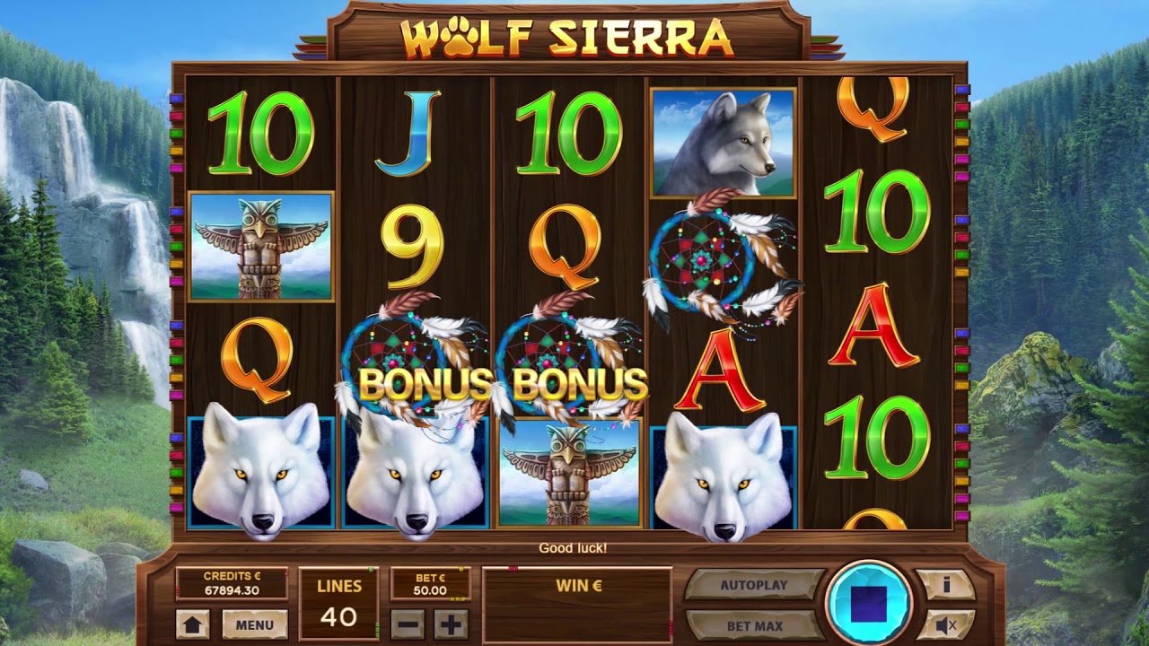 Скриншот слота Wolf Sierra от Tom Horn Gaming