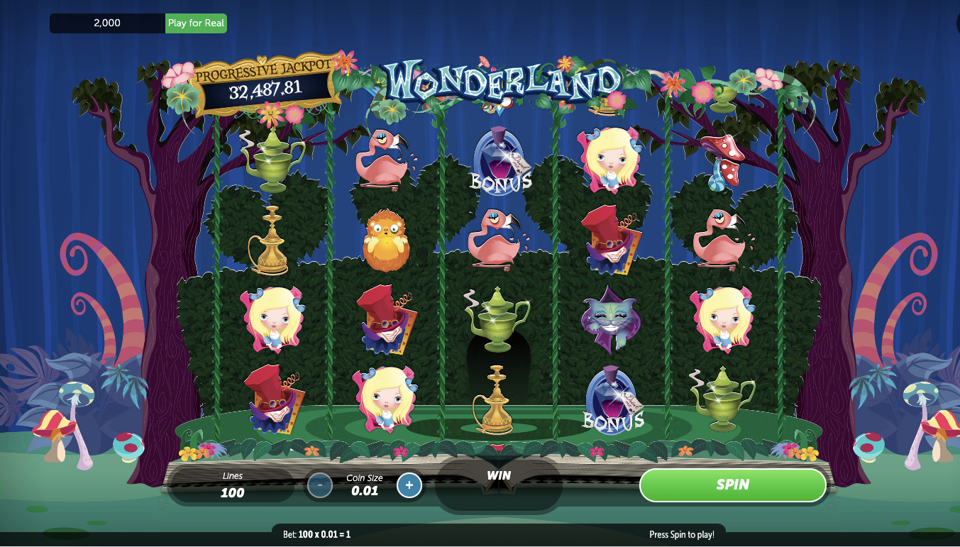Скриншот слота Wonderland от CQ9 Gaming