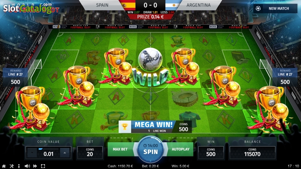 Скриншот слота World Cup Football