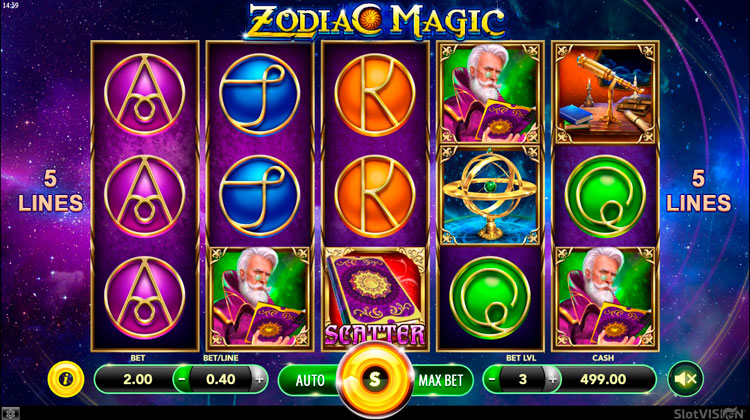 Дизайн слота Zodiac Magic