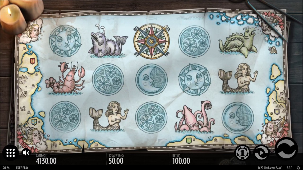 Скриншот слота 1429 Uncharted Seas от Thunderkick