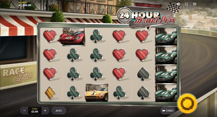 Скриншот слота 24 Hour Grand Prix от Endorphina