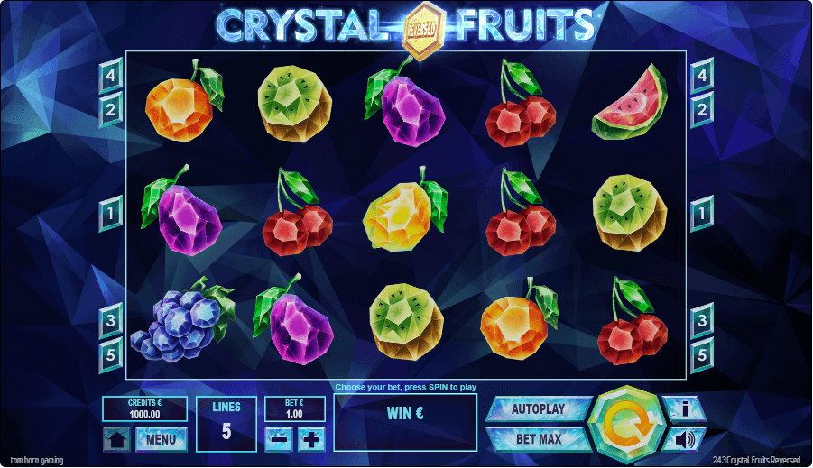 Скриншот слота 243 Crystal Fruits Reversed от Endorphina