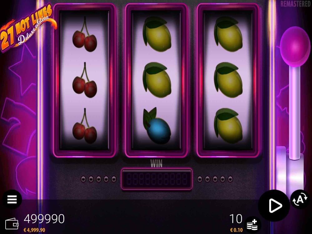 Скриншот слота 27 Hot Lines от Play'n GO
