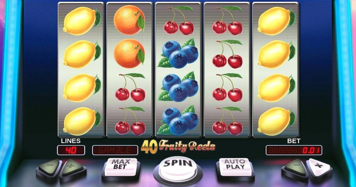 Скриншот слота 40 Fruity Reels от Gamzix