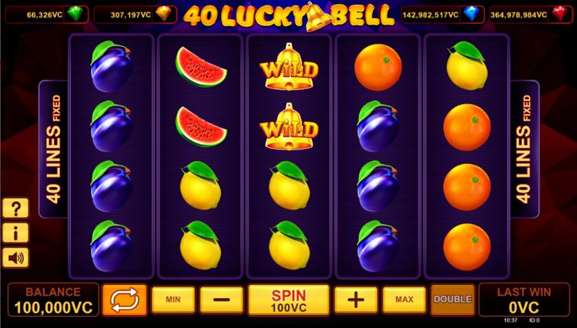 Скриншот слота 40 Lucky Bell от Playson