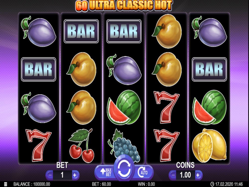 Скриншот слота 60 Ultra Classic Hot