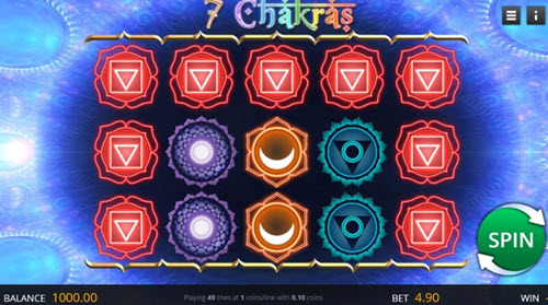 Скриншот слота 7 Chakras от Saucify