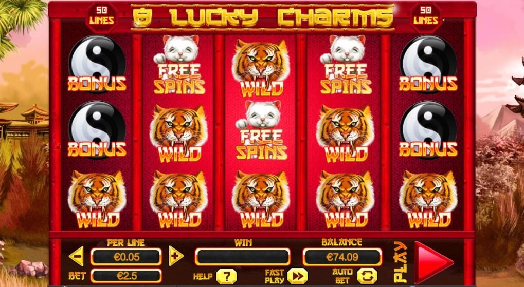 Скриншот слота 8 Lucky Charms от Spinomenal