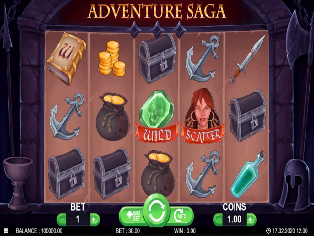 Скриншот слота Adventure Saga от Microgaming