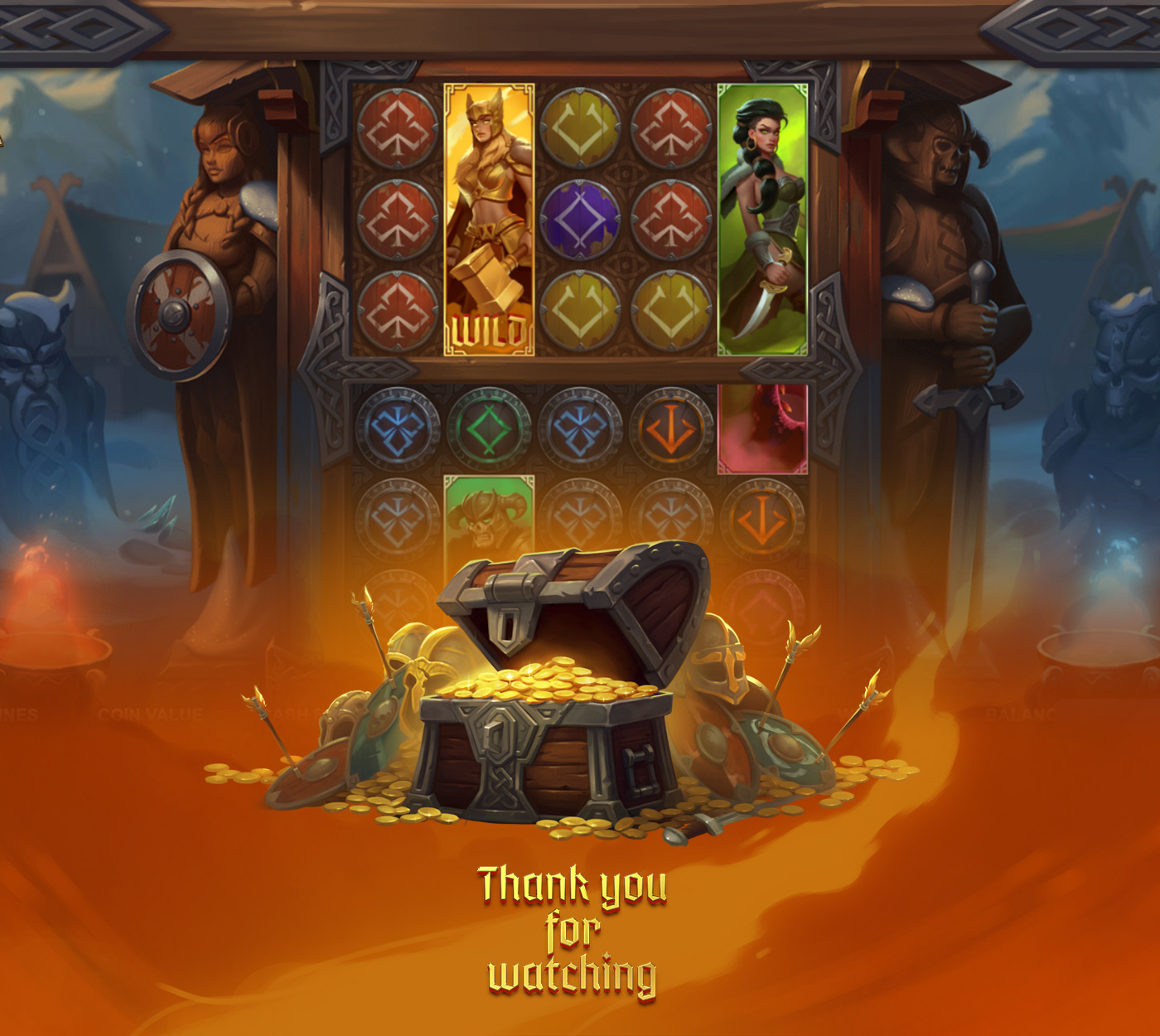 Скриншот слота Age of Asgard от Mancala Gaming