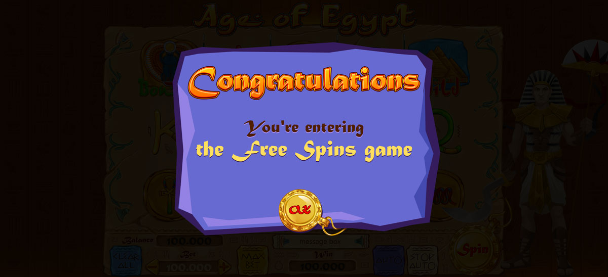 Скриншот слота Age of Egypt от Mancala Gaming