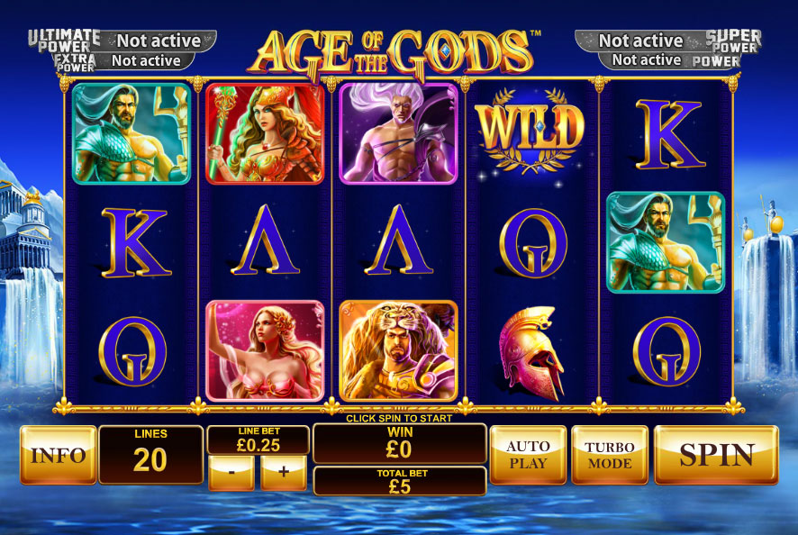 Скриншот слота Age of the Gods от Playtech
