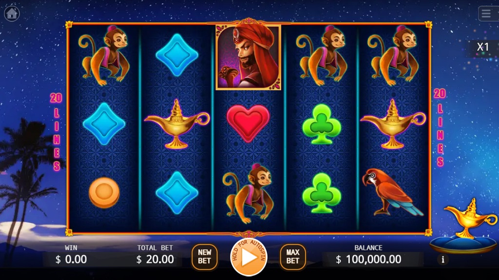 Скриншот слота Aladdin от Red Tiger Gaming