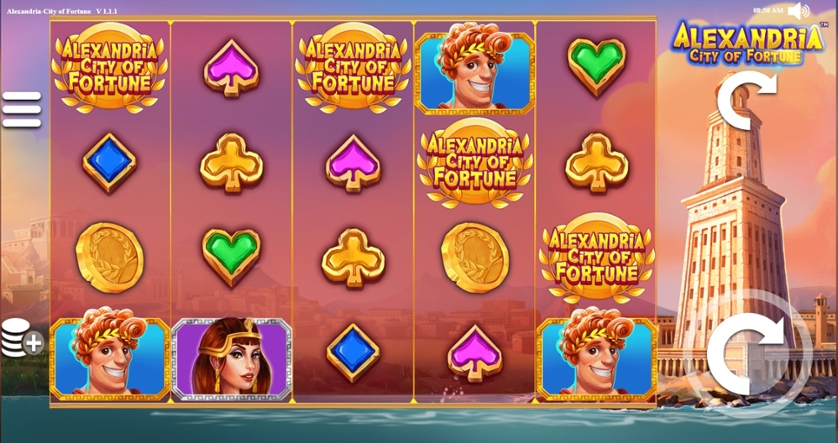 Скриншот слота Alexandria City Of Fortune от Play'n GO