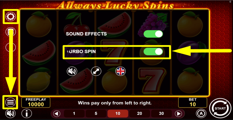 Скриншот слота Allways Lucky Spins от Nucleus Gaming