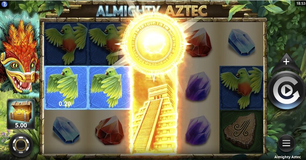 Скриншот слота Almighty Aztec от Microgaming and Spin Play Games