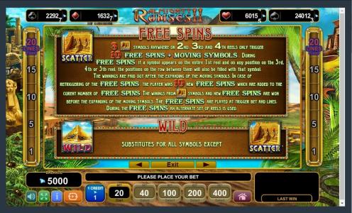 Скриншот слота Almighty Ramses 2 от Microgaming and Spin Play Games