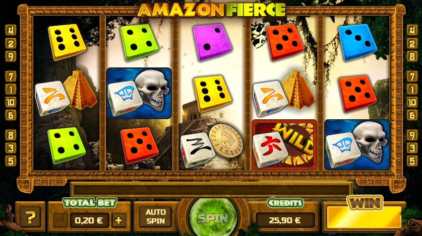 Скриншот слота Amazon Fierce от Novomatic