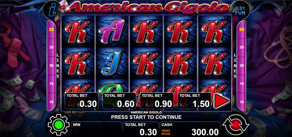 Скриншот слота American Gigolo от CT Interactive