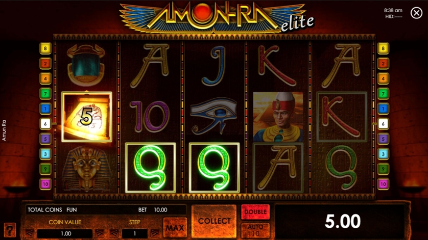 Скриншот слота Amun Ra от CT Interactive