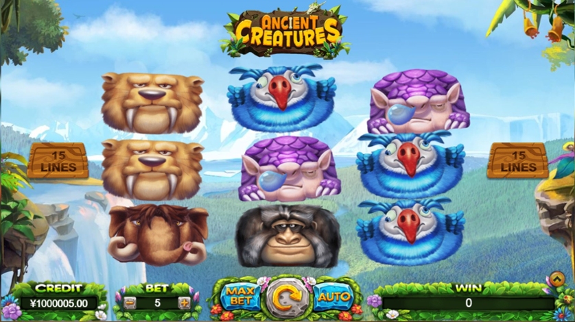 Скриншот слота Ancient Creatures от Zeus Play