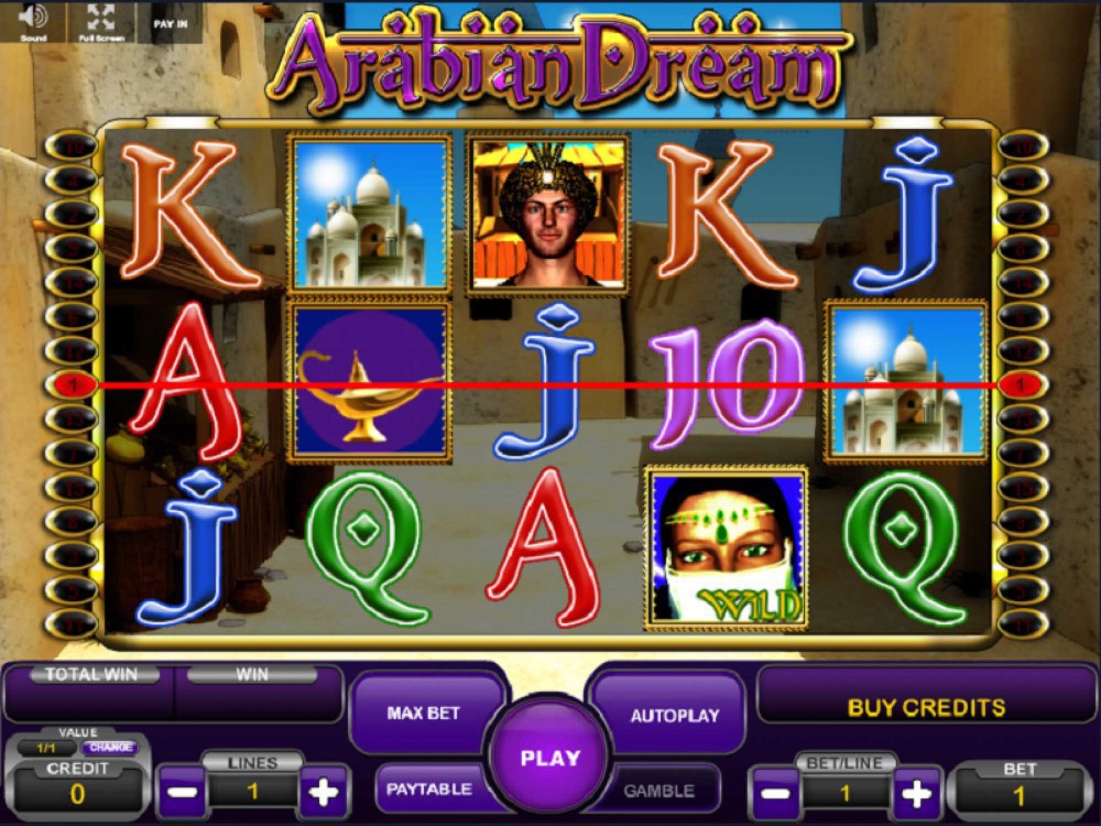 Скриншот слота Arabian Dream от Betsoft