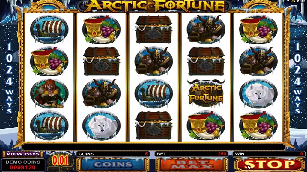 Скриншот слота Arctic Fortune от Microgaming