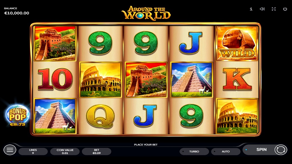 Скриншот слота Around the World от Quickspin