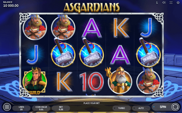 Скриншот слота Asgardians от Endorphina