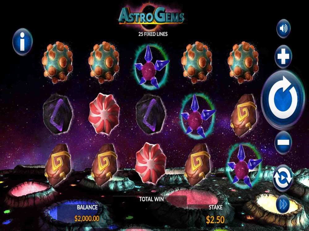 Скриншот слота Astro Gems от Microgaming