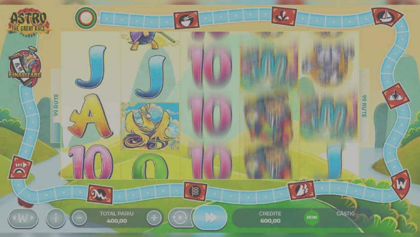 Скриншот слота Astro The Great Race от Microgaming