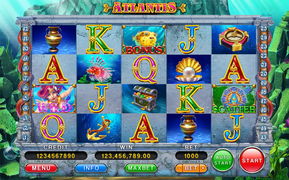 Скриншот слота Atlantis от Red Tiger Gaming