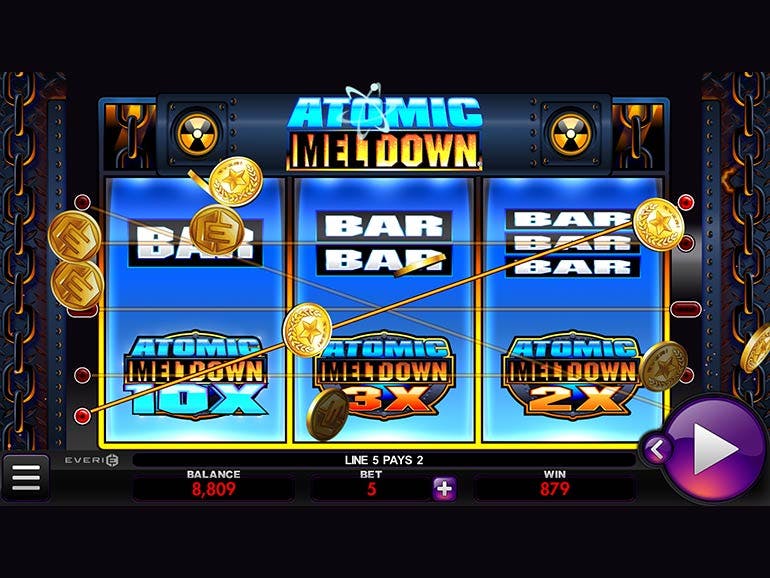 Скриншот слота Atomic Meltdown от Gaming1