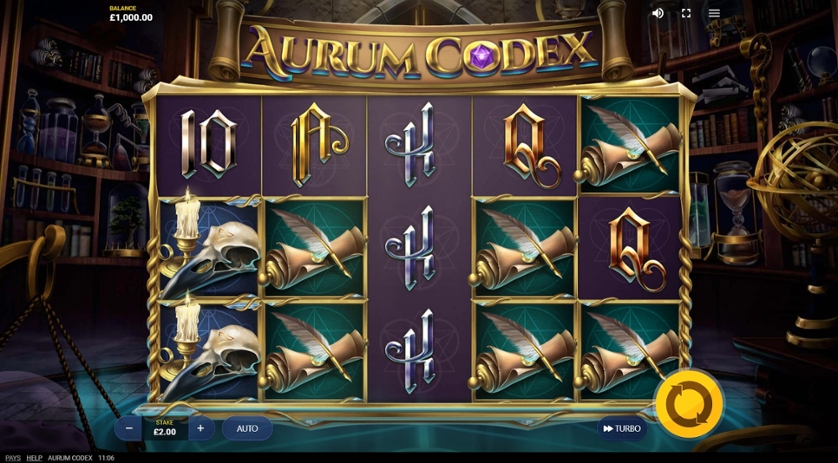 Скриншот слота Aurum Codex от Red Tiger Gaming