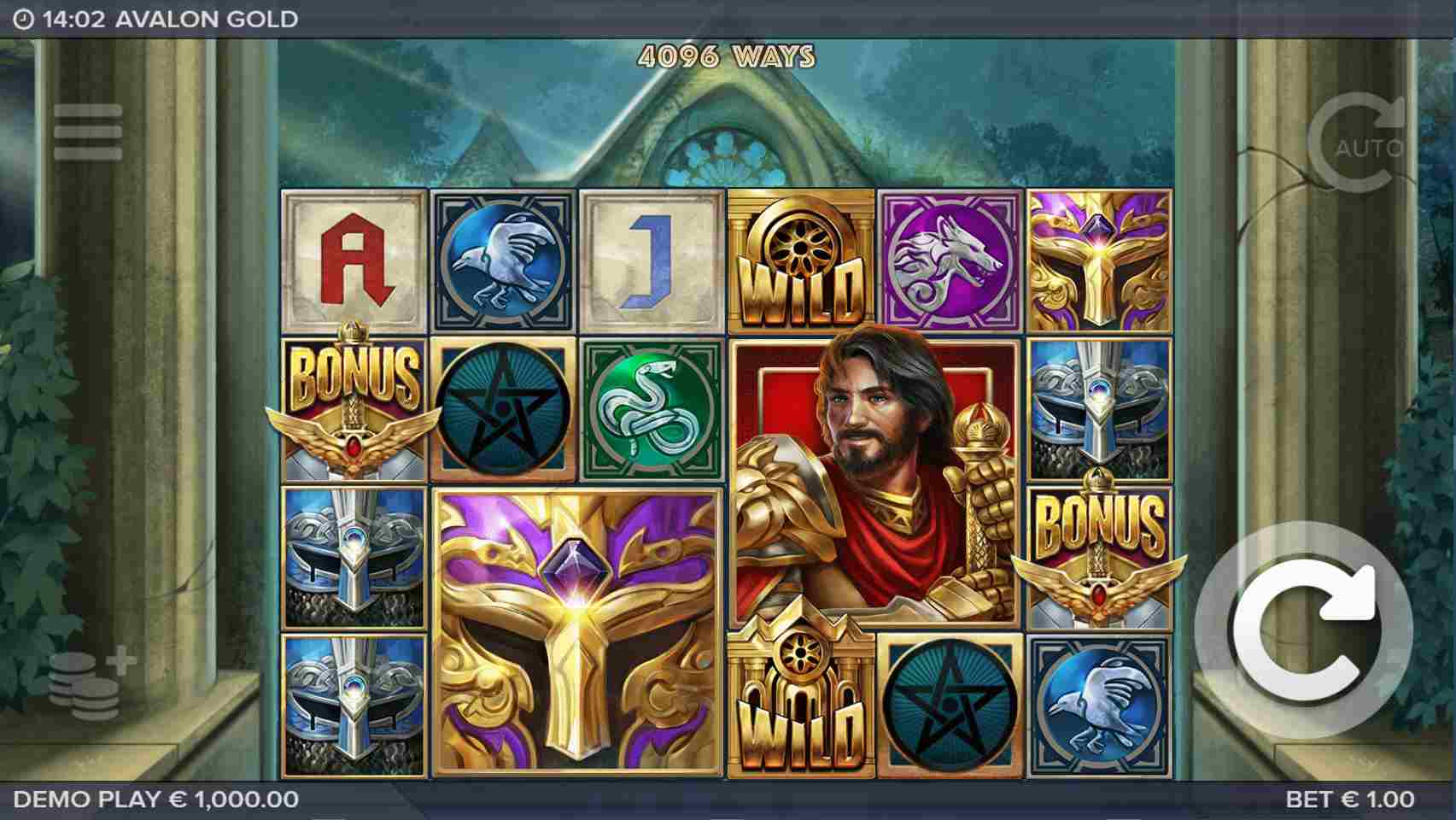 Скриншот слота Avalon Gold