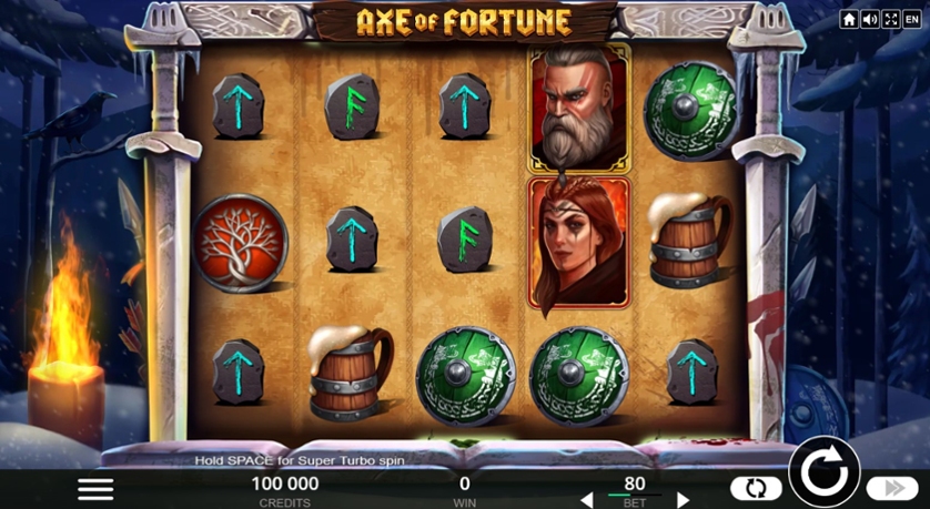 Скриншот слота Axe of Fortune от Belatra Games