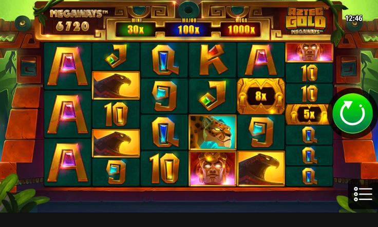 Скриншот слота Aztec Gold Megaways от Pragmatic Play