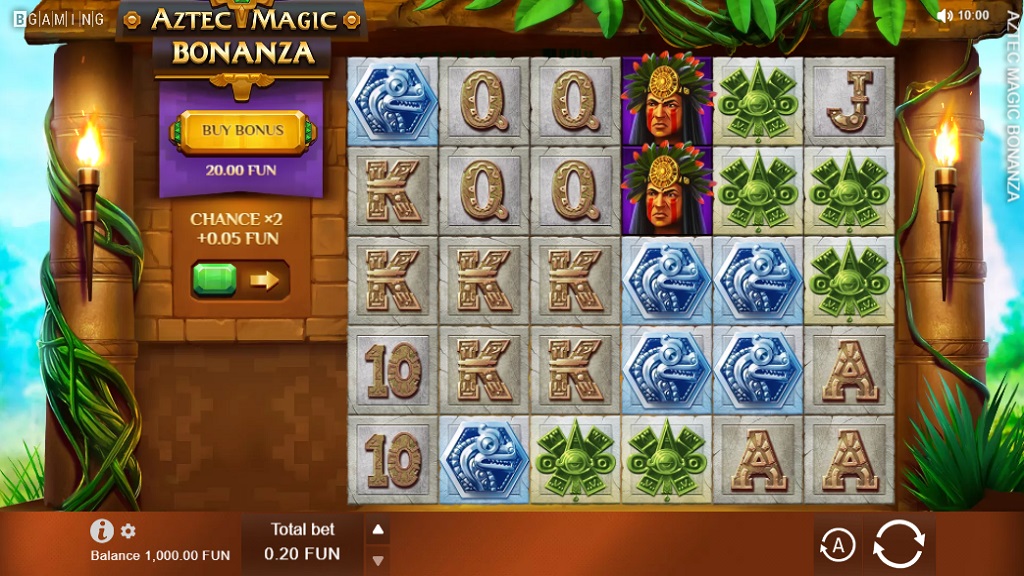 Скриншот слота Aztec Magic Bonanza от BGaming